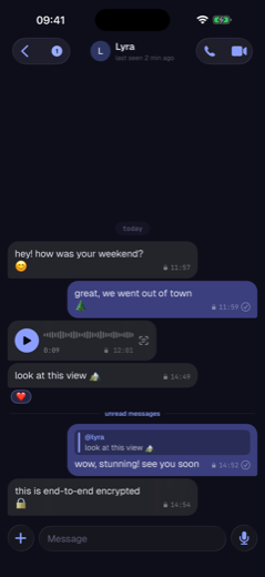 direct chat · e2e