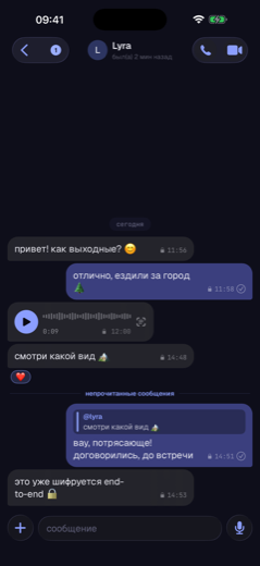 личный чат · e2e